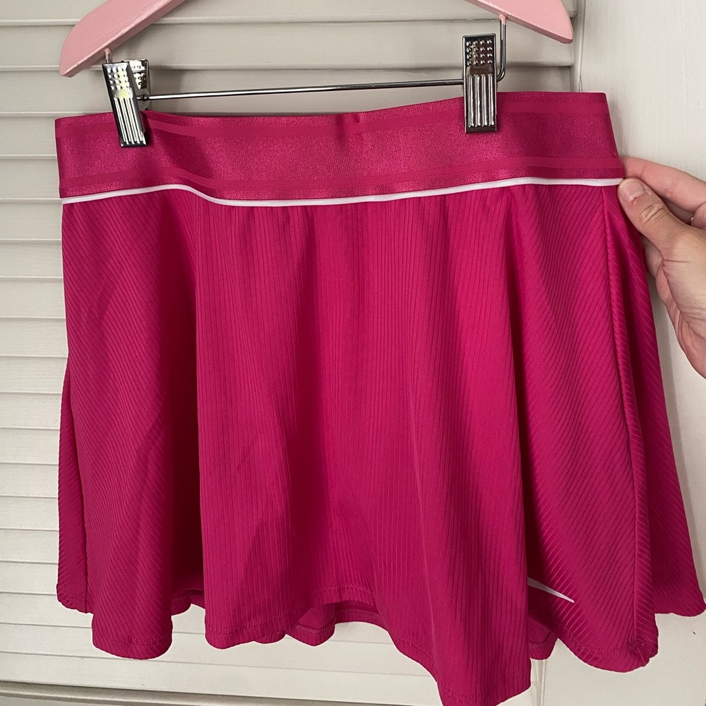 Hot Pink Nike Tennis Skirt with Built-in Shorts
